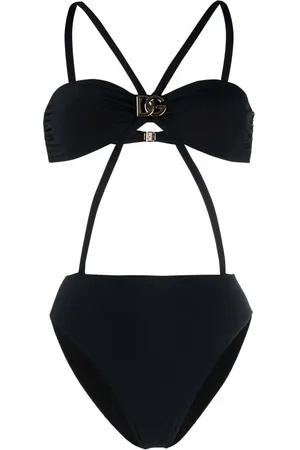 Dolce & Gabbana Logo-plaque detail swimsuit