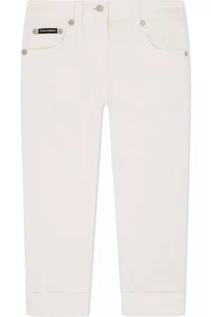 Dolce & Gabbana Slim Jeans - Mid-rise slim fit jeans - White