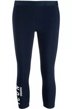 Dsquared2 Women Leggings - Icon cotton leggings - Blue