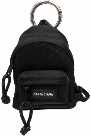Balenciaga Men Keychains - Micro backpack keyring - Black