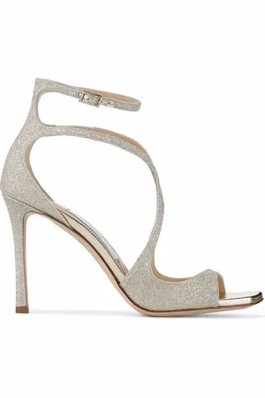 Jimmy Choo Azia 95mm glitter sandals