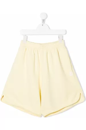 Maison Margiela Girls Shorts - Wide leg track shorts - Yellow