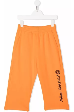 Maison Margiela Wide-leg logo track pants - Orange