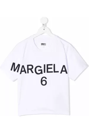 Maison Margiela Boys T-shirts - Logo print T-shirt - White