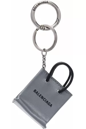 Balenciaga Women Keychains - Mini Shopping keyring - Silver