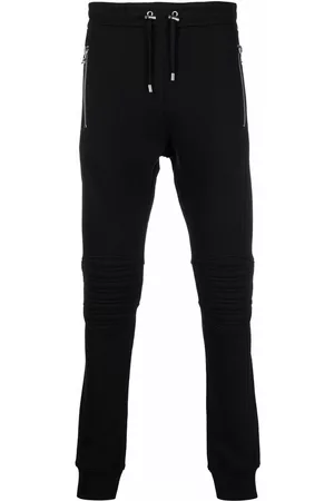 Balmain Men Sweatpants - Embossed logo track pants - Black