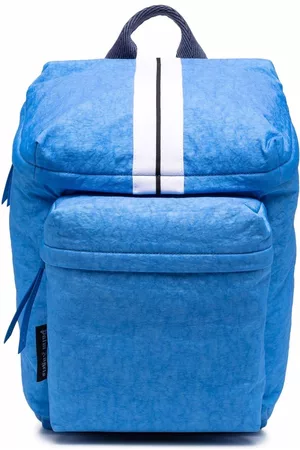 Palm Angels Track-stripe backpack - Blue