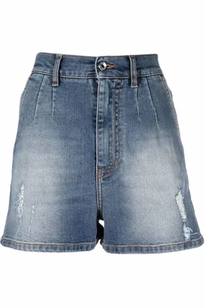 Dolce & Gabbana Distressed faded denim shorts