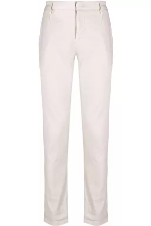 Dondup Men Formal Pants - Slim-cut tailored trousers - Neutrals
