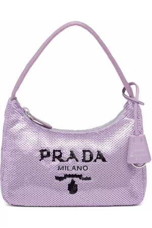 Prada Re-Edition 2000 sequined Re-Nylon bag - Purple