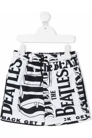 Stella McCartney Beatles printed swimshorts - Black