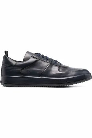 Officine creative Panelled low-top leather sneakers