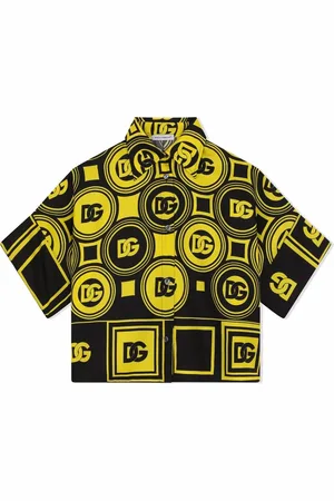 Dolce & Gabbana All-over silk logo shirt
