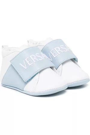 VERSACE Sneakers - Embroidered-logo sneakers - Blue