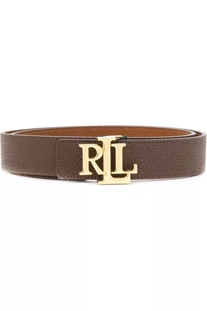 Ralph Lauren Monogram-buckle belt - Brown