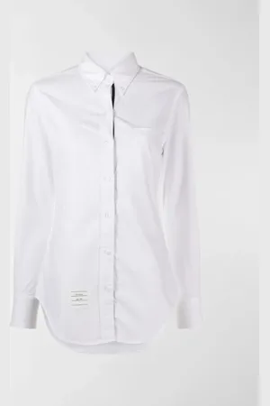 Thom Browne Logo-patch button-down shirt