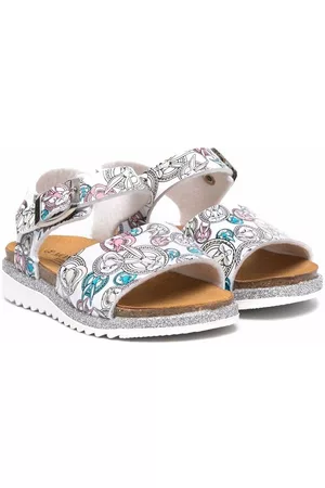 MONNALISA Bugs and Lola Bunny print sandals - White