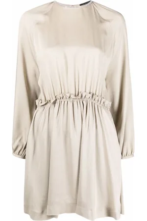 Fabiana Filippi Gathered-waist mini dress