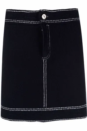 Barrie Contrast-stitch mini skirt