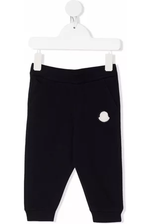 Moncler Sports Pants - Logo-patch tracksuit bottom - Blue