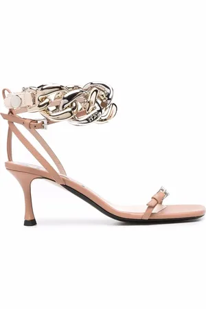 Nº21 Chain-link leather sandals