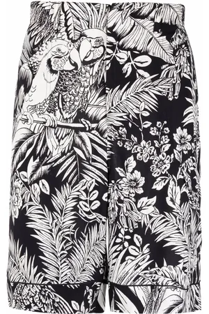 Palm Angels Parrot-print track shorts