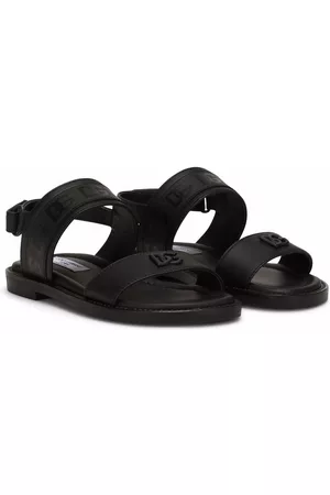 Dolce & Gabbana Sandals - DG logo touch-strap sandals - Black