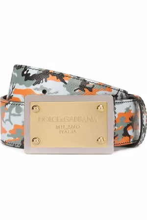 Dolce & Gabbana Camouflage-print leather belt