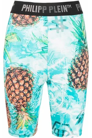 Philipp Plein Pineapple Stones Stones cycling shorts