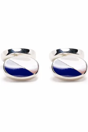 ASPINAL OF LONDON Oval bicolour cufflinks