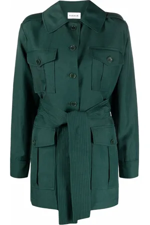 P.A.R.O.S.H. Belted short trench coat