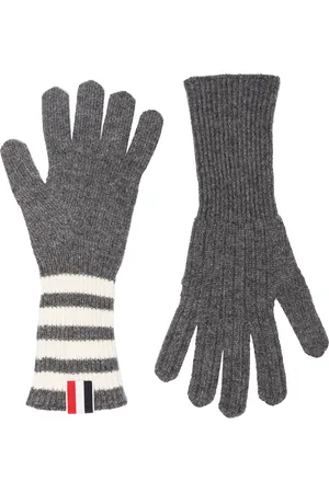 Thom Browne 4-Bar cashmere gloves