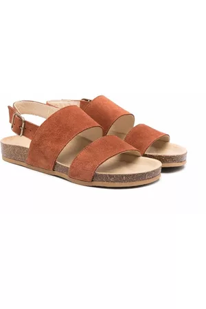 BONPOINT Sandals - Agostino leather sandals - Brown