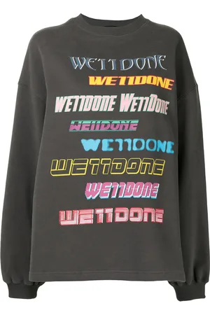 We11 Done Oversized logo print sweatshirt