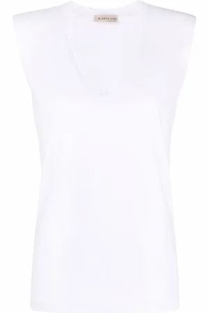 BLANCA Sleeveless V-neck top