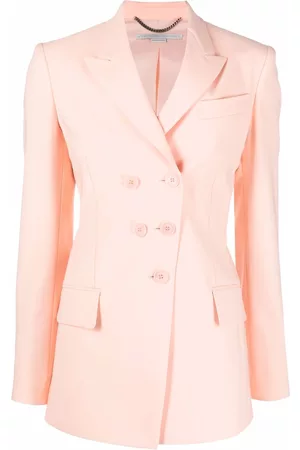 Stella McCartney Women Double Breasted Jackets - Double-breasted tailored blazer - Pink