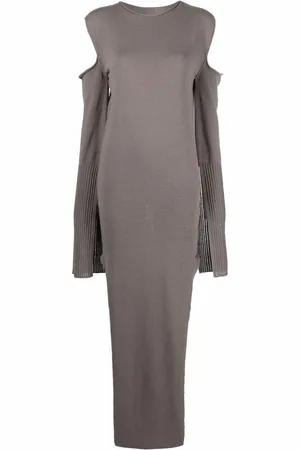 Rick Owens Cape-sleeve knit dress