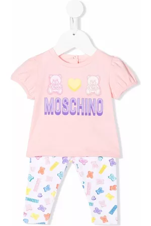 Moschino Sets - Teddy Bear logo-print tracksuit set - Pink