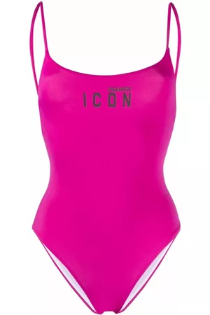 Dsquared2 Women Swimsuits - Icon logo-print swimsuit - Pink