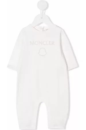 Moncler Rompers - Embroidered-logo romper - White