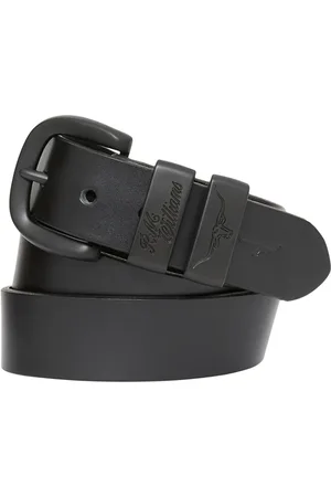 R.M.Williams Drover buckled leather belt