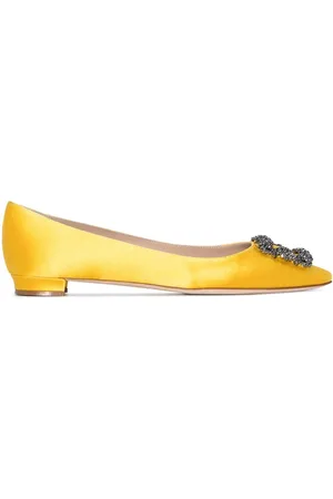 Manolo Blahnik Hangisi buckle-detail ballerina shoes