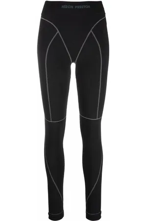 Heron Preston 3d Ribbing Leggings In Grey Black