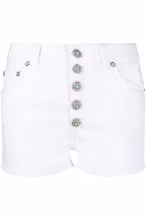 Dondup Gemstone-embellished high-waisted shorts