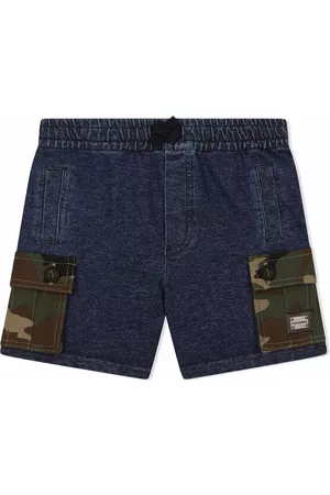 Dolce & Gabbana Shorts - Drawstring denim shorts - Blue