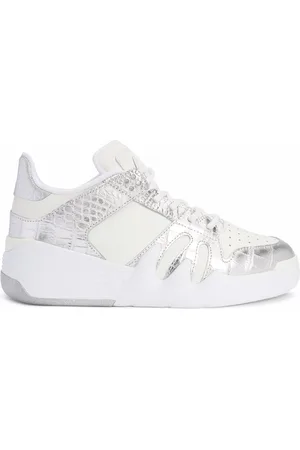 Giuseppe Zanotti Talon crocodile-effect leather sneakers