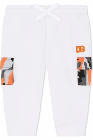 Dolce & Gabbana Camouflage-print panelled track trousers