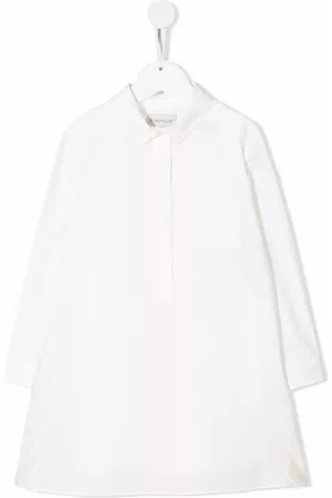 Moncler Girls Graduation Dresses - Long-sleeve mini dress - White