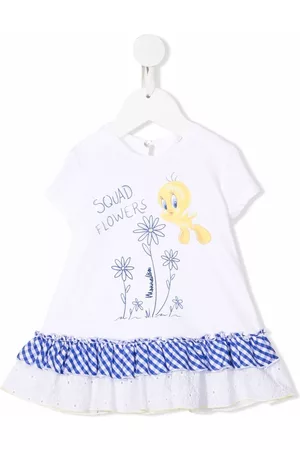 MONNALISA T-shirts - Squad Flowers T-shirt - White