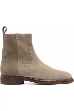Isabel Marant Suede zipped ankle boots - Neutrals